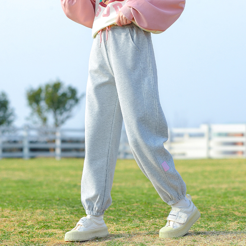 女大童卫裤秋装2025新款儿童运动裤春秋女童加绒裤子冬季加厚棉裤