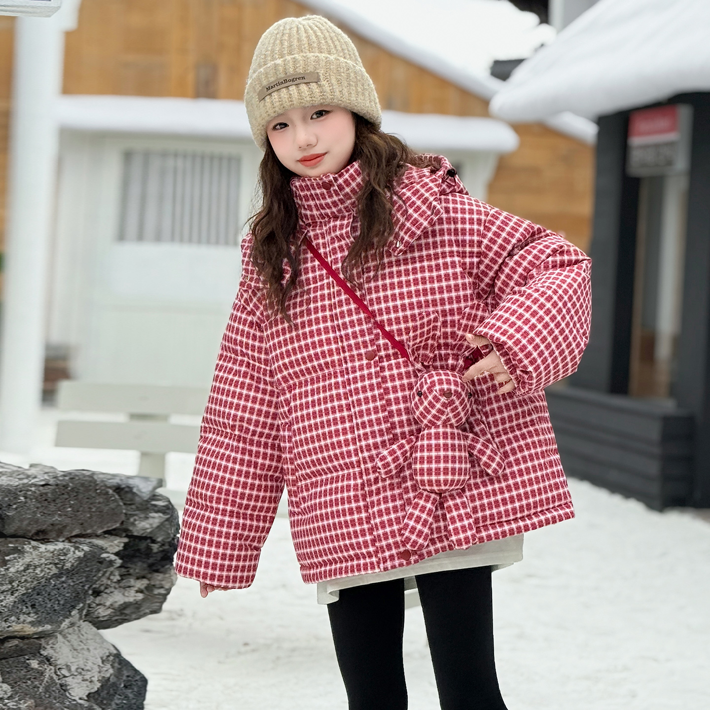 女童冬装棉袄外套2025新款女大童加厚棉服冬季儿童保暖棉衣小女孩