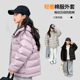 女童夹棉棉服冬季 轻薄羽绒棉袄 儿童排骨棉衣洋气大童保暖外套冬装