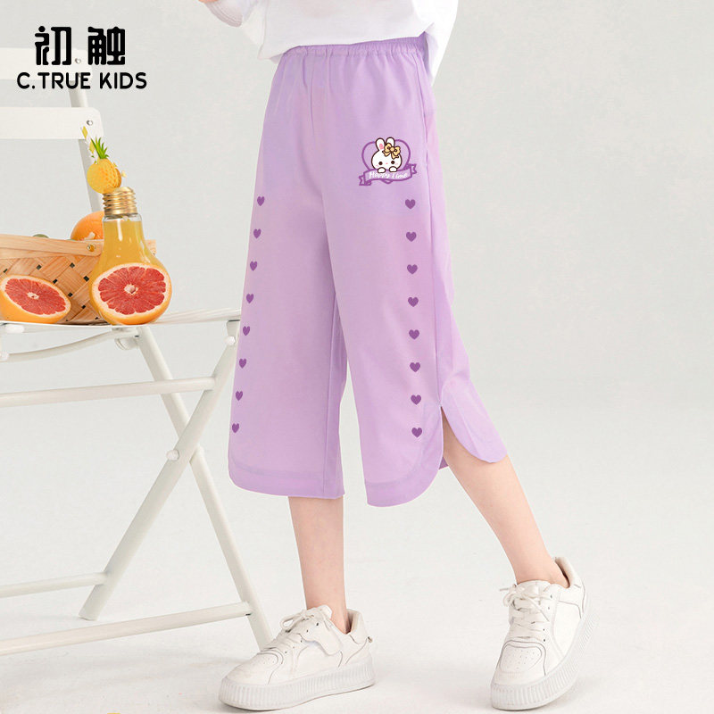 女童七分裤夏天儿童短裤图片