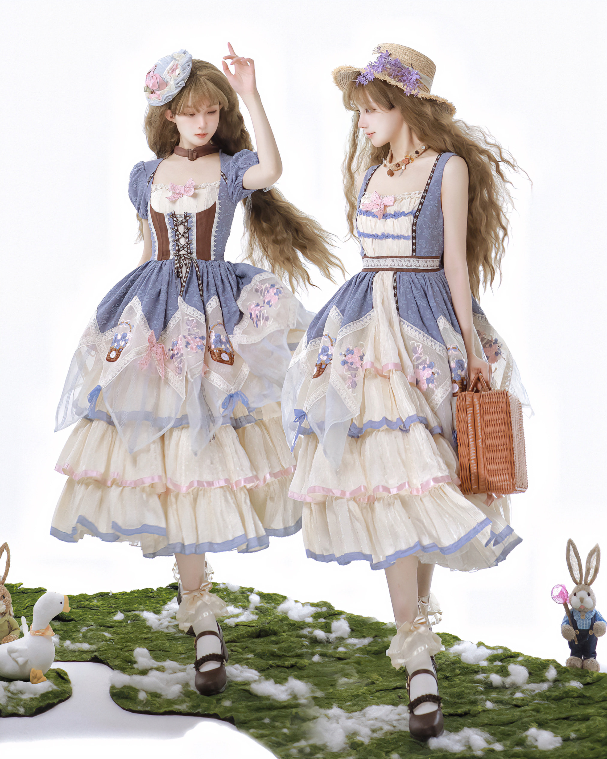 【维拉格庄园尾款】 双笙梦屿 jsk和op田园风优雅lolita裙