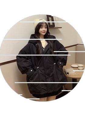 棉服派克女装韩版宽松加绒加厚
