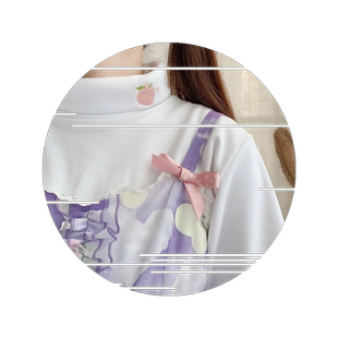 加绒保暖打底衫长袖女白色秋冬ins卡通刺绣宽松半高领t恤学生上衣