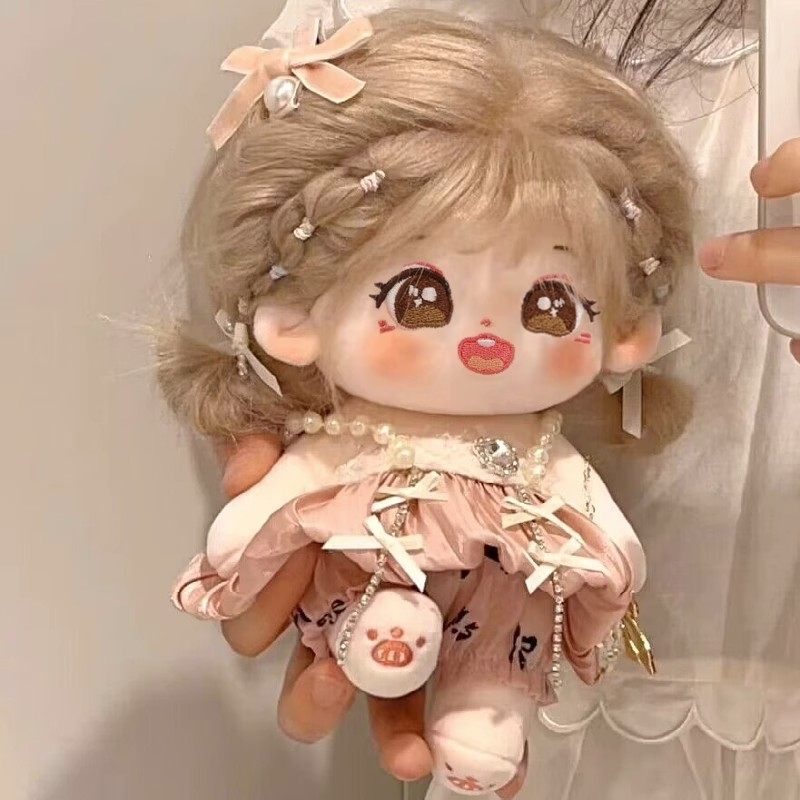 20CM  목화 인형 여성 인형 무료  옷 면화 벌거 벗은  인형 소녀 플러시 장난감 헝겊 인형