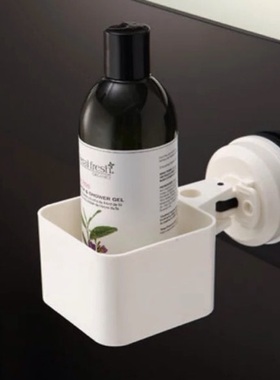 台湾FECA非卡真空可移动无痕橡胶吸盘卫浴厨房方盒收纳万用置物盒