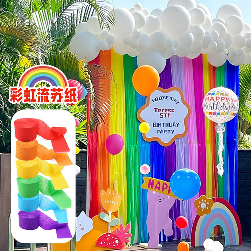 宝宝生日背景墙布置装饰气球