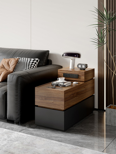 现代简约沙发边几客厅2025新款迷你沙发旁侧边柜带插座创意小茶几