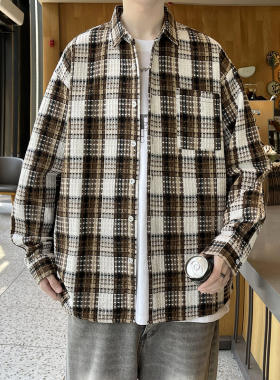 伟大航路宽松休闲长袖衬衫