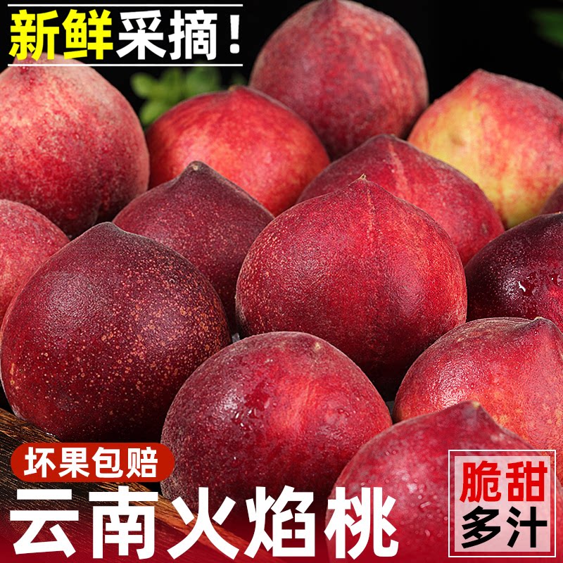 现摘现发!云南火焰桃!香甜多汁