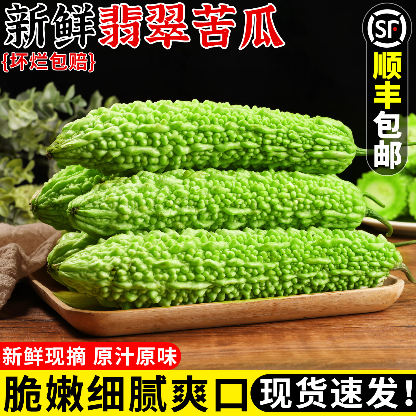 【新鲜翡翠凉瓜】农家自种!鲜嫩