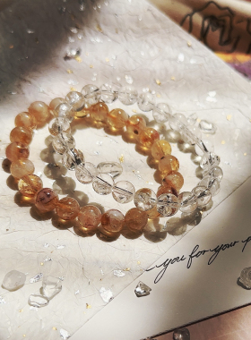 黄塔晶&白阿赛斯特莱水晶手链