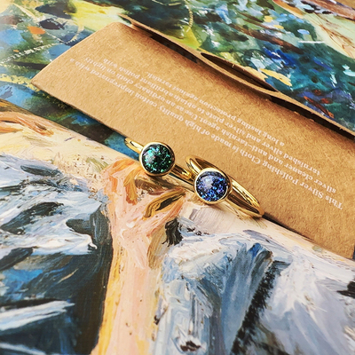 欧泊宝石轻奢复古戒指尾戒情侣