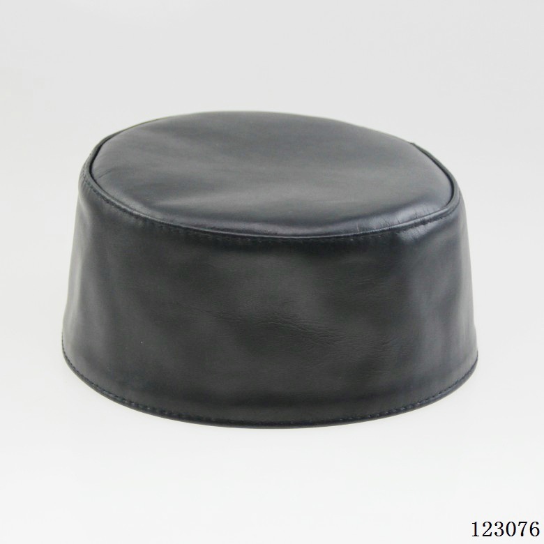 新款冬季秋季平顶帽真羊皮男回中老年冬款皮帽保暖帽子礼拜帽中年
