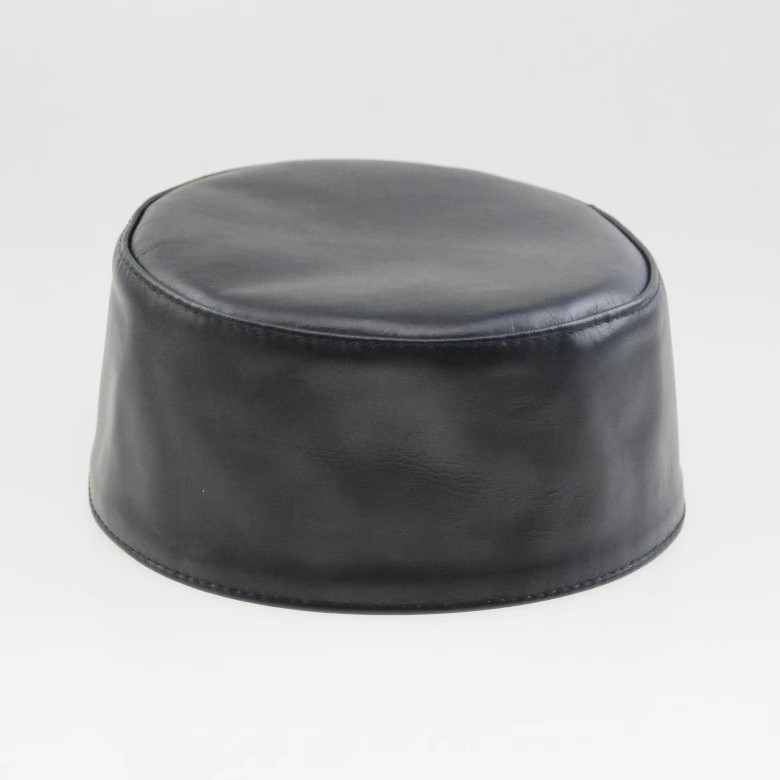 新款冬季秋季平顶帽真羊皮男回中老年冬款皮帽保暖帽子礼拜帽中年
