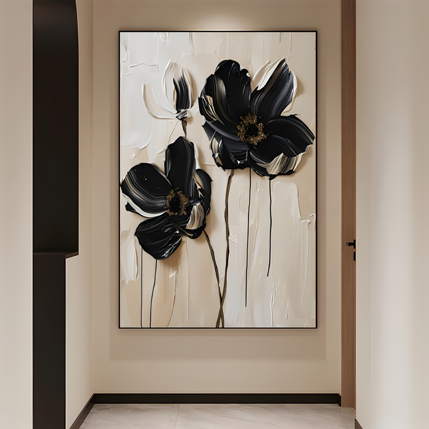 现代奶油风客厅玄关卧室装饰画