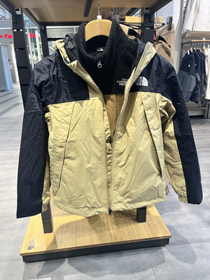 TheNorthFace/北面儿童Antora冲锋衣抓绒三合一防水外套 8AKB