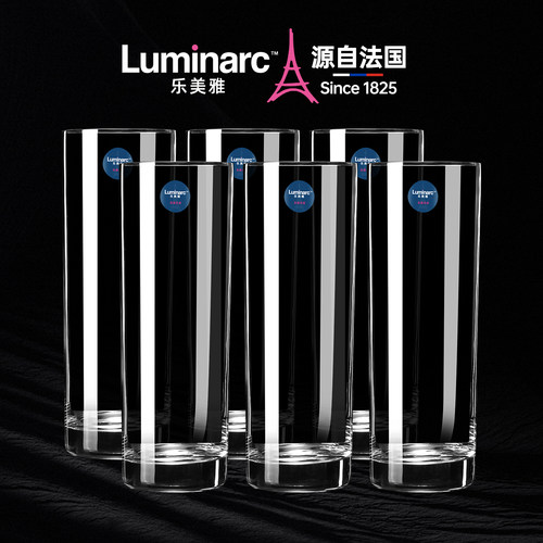 乐美雅风套装透明喝水牛奶玻璃杯