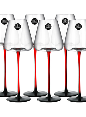 【Fatto a mano人工吹制】水晶玻璃红酒杯高脚杯葡萄酒杯家用套装