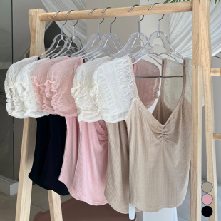 kindame韩国夏季百搭透气露脐显瘦芭蕾短袖T恤上衣女TS23M0625