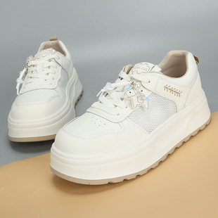 2026春夏新款特大码女鞋41到43加肥透网运动板鞋大号单鞋爱足雅42