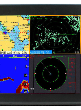ONWA船用合一GPS卫星海图卫导AIS避碰机鱼探仪雷达KM-12X/12C/12A