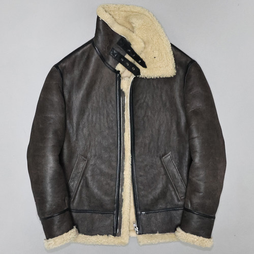 男女原生态绵羊皮毛一体真皮皮衣