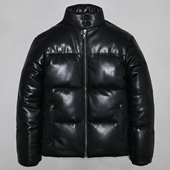 男女立领真皮羽绒防寒服头层绵羊真皮皮衣修身 青年廓形简约保暖丰