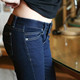 新款 低腰弹力黑色牛仔裤 小脚铅笔裤 蓝色秋季 女春夏修身 显瘦长女裤