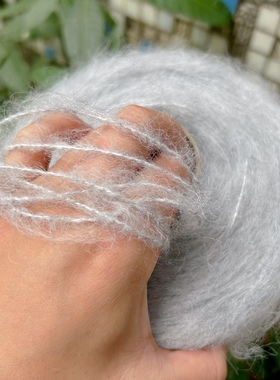 标价500g的价格 灰色粗芯马海马海 柔软围巾毛衣外套编织线包邮