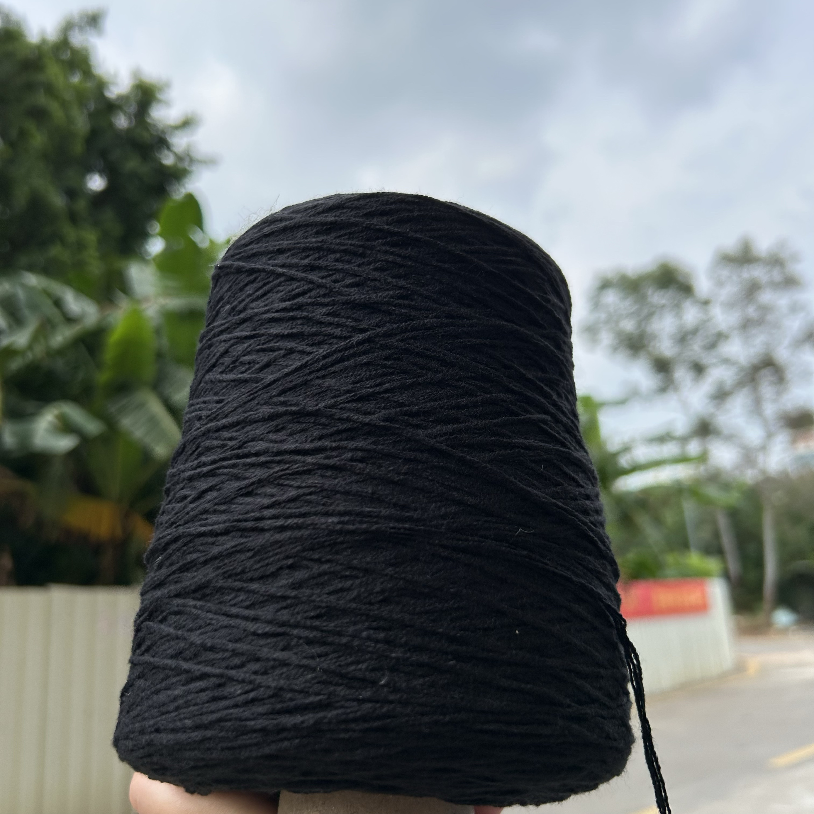 标价500克 黑白色4股奶棉线宝宝毛衣围巾帽子手工编织diy钩针包邮