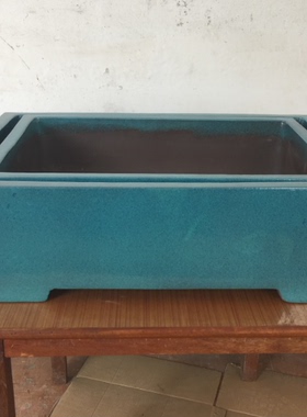 宜兴紫砂花盆 炉均釉紫砂盆70*50*20 58*41*17马槽盆YHL353