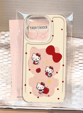 波点Kitty苹果17手机壳16/15pro华为nova7适用p50荣耀70红米note13女OPPOreno11/9/8小米14/vivos12s7新款x80