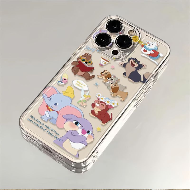 迪士尼聚会适用苹果17/16pro手机壳华为pura70/p50可爱mate60红米note11女OPPOreno13/9/8小米14/vivos12/s15
