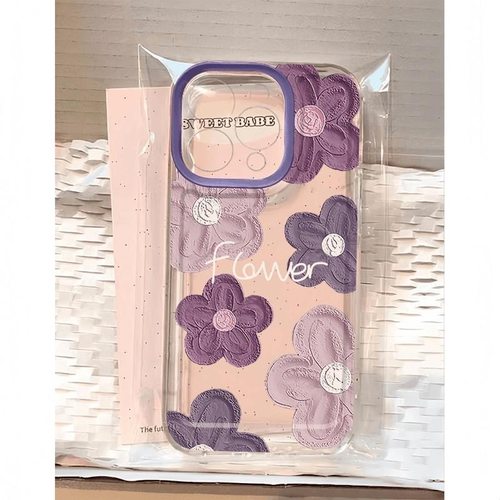 油画花朵苹果17手机壳16/15pro华为nova10适用p50荣耀70红米note13女OPPOreno11/9/8小米14/vivos12s7新款x80