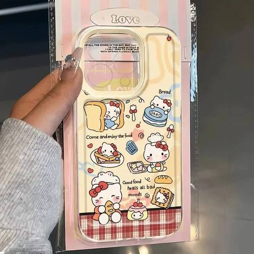可爱KT猫适用苹果16/17pro手机壳华为mate60超薄软p50荣耀100红米note11女OPPOreno13/9/8小米14/vivos12/s15