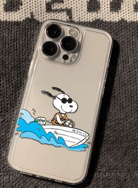 可爱史努比苹果17/16/15pro手机壳华为mate60适用p50荣耀100红米note11女OPPOreno13/9/8小米14/vivos12套x80