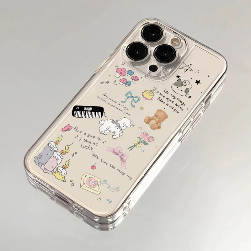 小狗画像适用苹果16promax手机壳iphone15新款mate60透明14红米note13防摔k70小米华为pura70软壳vivoppo荣耀