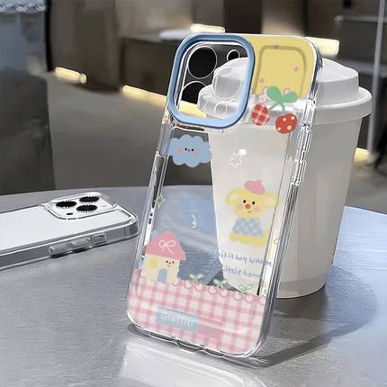 温暖房子适用苹果17/16pro手机壳华为mate60超薄p50荣耀100红米note11女OPPOreno13/9/8/7小米14/vivos12/s15