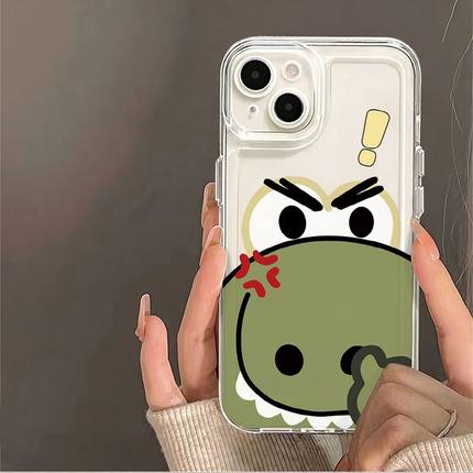 生气鳄鱼适用iphone16promax手机壳苹果13/15/12/11保护套xr华为p70vivox100小米14荣耀oppo红米k60/note10/9