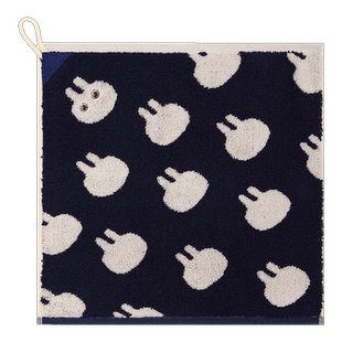 TAYOHYA多样屋大福熊熊提花擦手巾纯棉可爱兔兔卡通擦手巾带挂绳