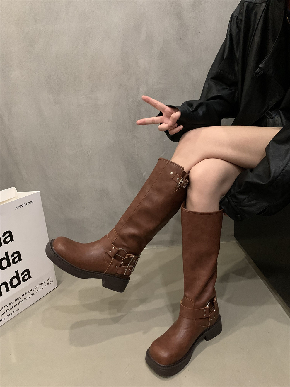 프랑스 기사 부츠 오토바이 부츠 영국 마틴 부츠 여성 부츠 가을 겨울 복고풍 숏 부츠 롱 부츠 웨스턴 카우보이 부츠