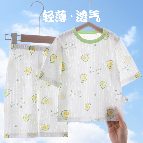 纯棉家居服夏季轻薄透气儿童特价