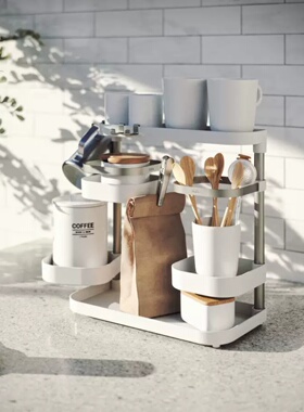 Umbra 厨房台面置物架多层多功能的调味料厨具用品收纳层架免打孔