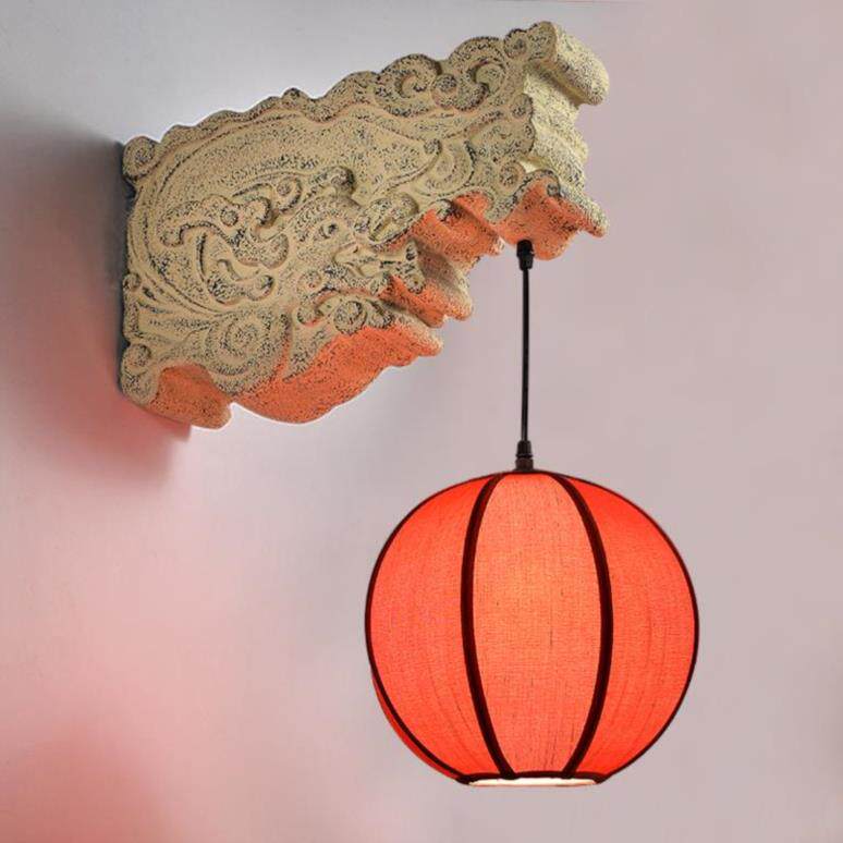 新中式火锅店壁灯过道龙头树脂壁灯酒店仿古柱子背景墙灯会所定制|msdalam kategori keluarga memasang ibu, Lampu &amp; Lighting Fixtures, lampu dinding - dari Buy2taobao.com untuk memberikan perkhidmatan ejen Taobao profesional membeli