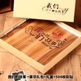 Деревянный фотоальбом, книга роста для влюбленных, «сделай сам», подарок на день рождения