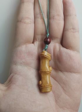 檀香木节节高升包包挂件雕刻竹节diy手机链学生随身便携木质挂饰