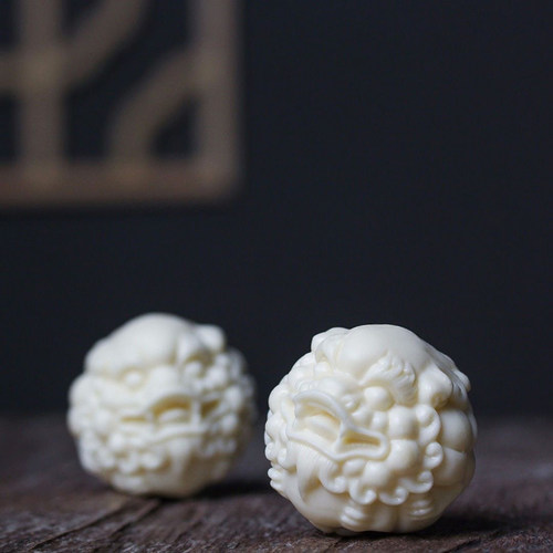 菩提果雕刻手玩球貔貅