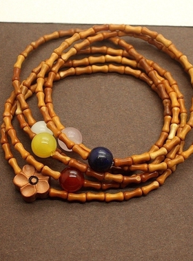 原创节节高橄榄核多圈单圈手链