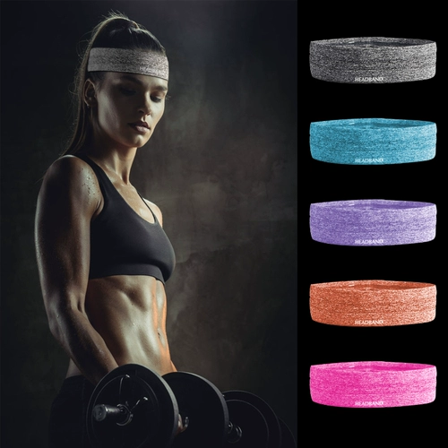 Одежда для йоги, повязка на голову подходит для мужчин и женщин, антиперспирант, быстросохнущий платок, ободок для спортзала, аксессуар для волос, впитывает пот и запах, для бега