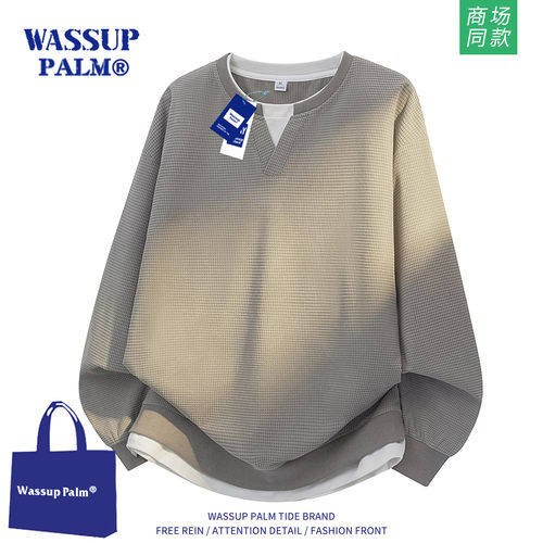 WASSUPPALM卫衣男2026新款春秋